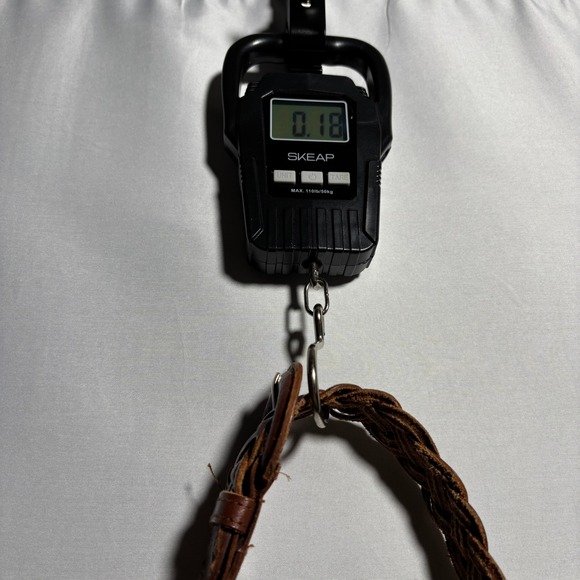 Brown Leather Braided Belt Buffalo Leather Woven Boho Hippie‎ Western Large VTG - Picture 5 of 5